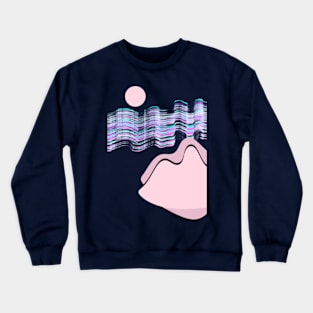 Northern Lights - Pink Crewneck Sweatshirt